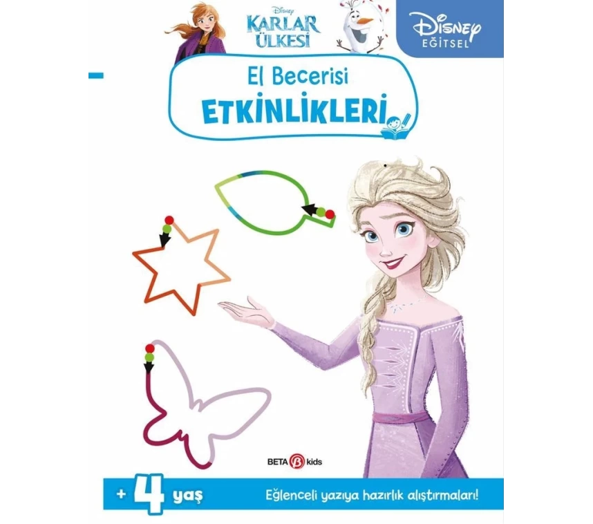 NessiWorld Disney Eğitsel Karlar Ülkesi El Becerisi Etkinlikleri Yazıya Hazırlık