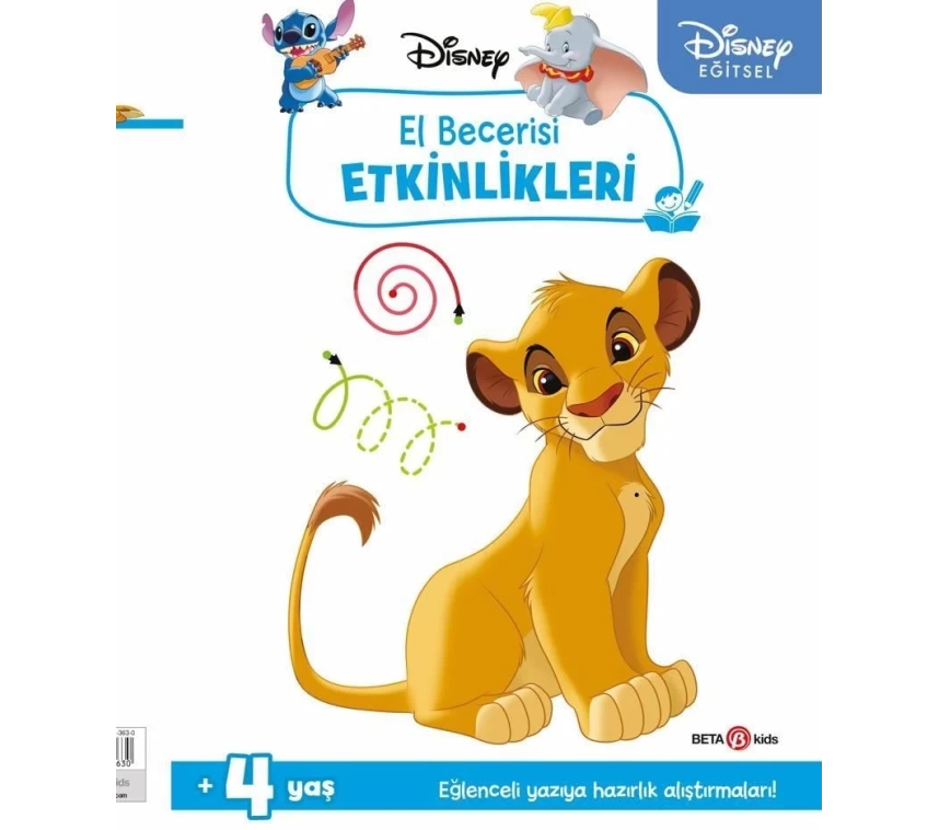 NessiWorld Disney Eğitsel Simba El Becerisi Etkinlikleri Yazıya Hazırlık
