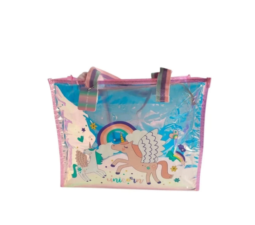 Nessiworld Dream Vest Şeffaf Hologram Unicorn Büyük Omuz Çantası