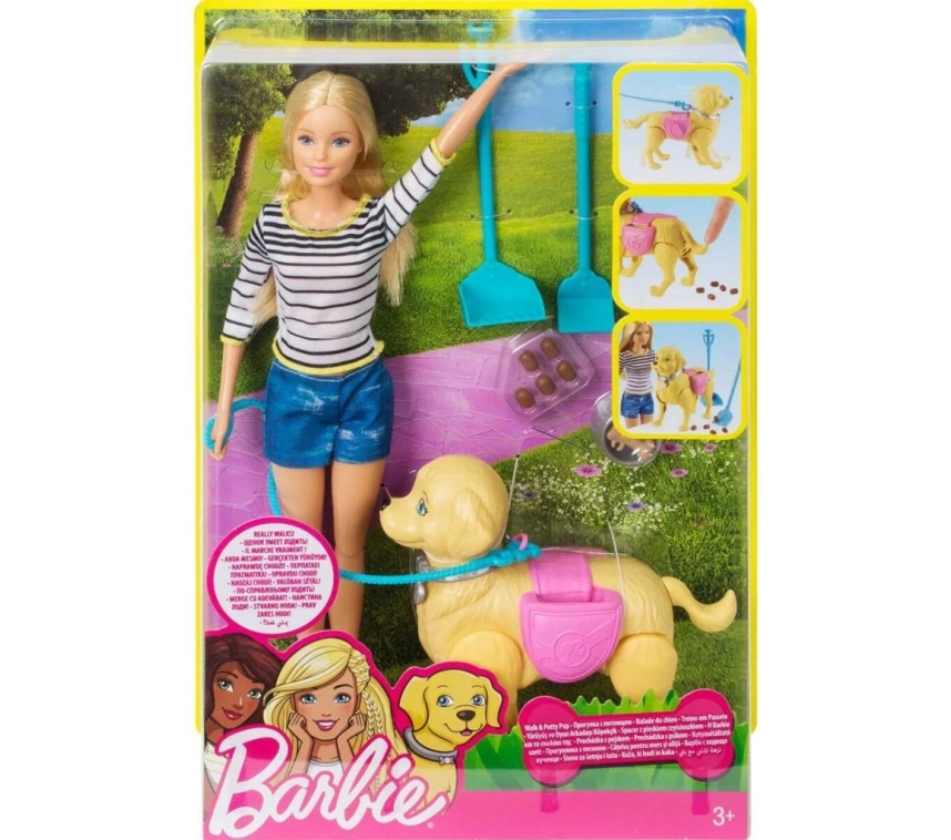 Nessiworld DWJ68 Barbie ve Köpeği Tuvalet Eğitiminde