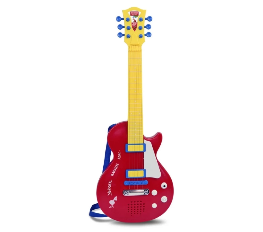 Nessiworld Elektronik Tuşlu ve Telli Askılı Kırmızı Gitar