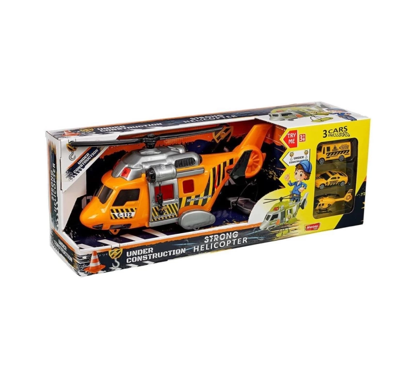 Nessiworld ERN-2006 Heroes Toys Helikopter İnşaat Seti Arabalı - Eren Oyuncak