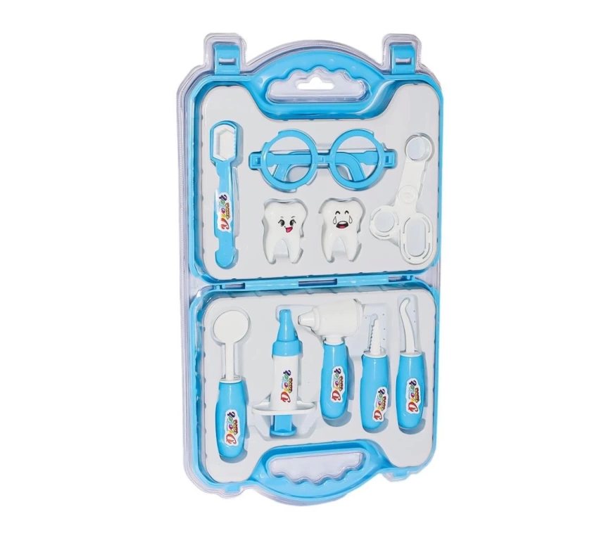 Nessiworld ERN-2040 Çantalı Mavi Dişçi Seti -Heroes Toys