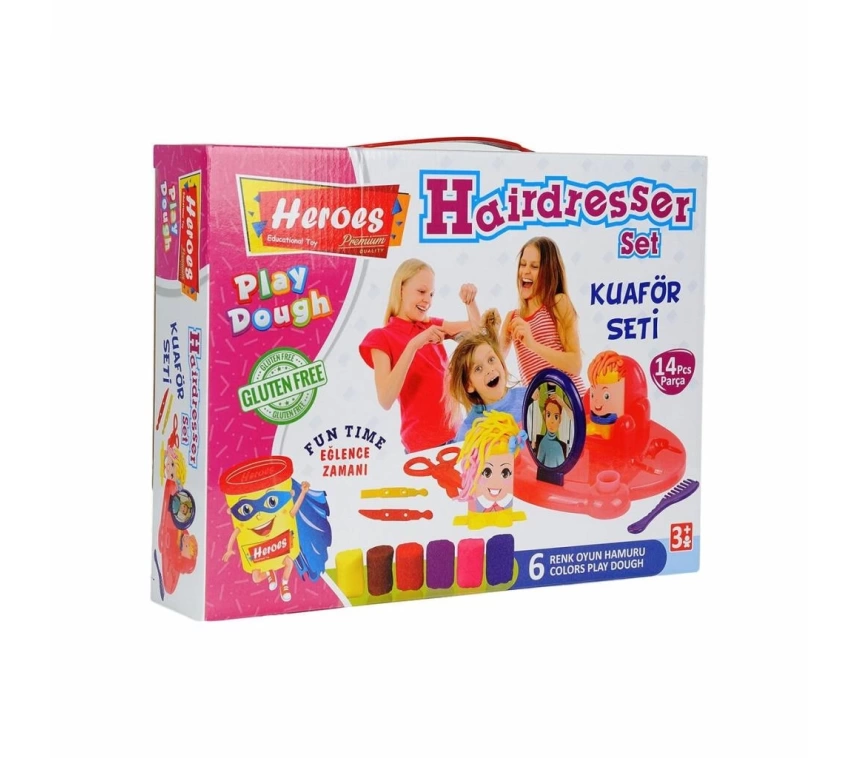 Nessiworld ERN-576 Heroes Kuaför Oyun Hamuru Seti - Eren Eğitici Oyuncak