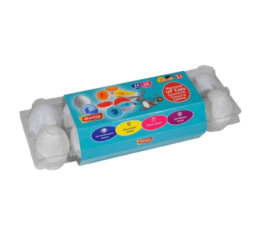 Nessiworld ERN-804 Heroes Toys 12li Yumurta Eşleştirme - Eren Oyuncak