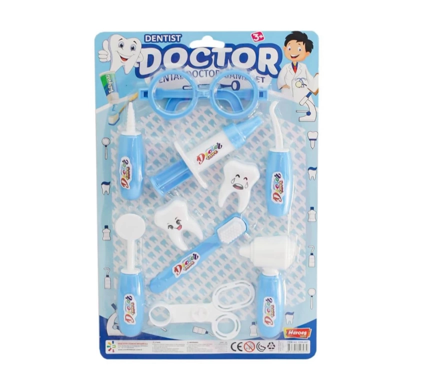 Nessiworld ERN-897 Heroes Toys Kartela Erkek Dişçi Oyun Seti