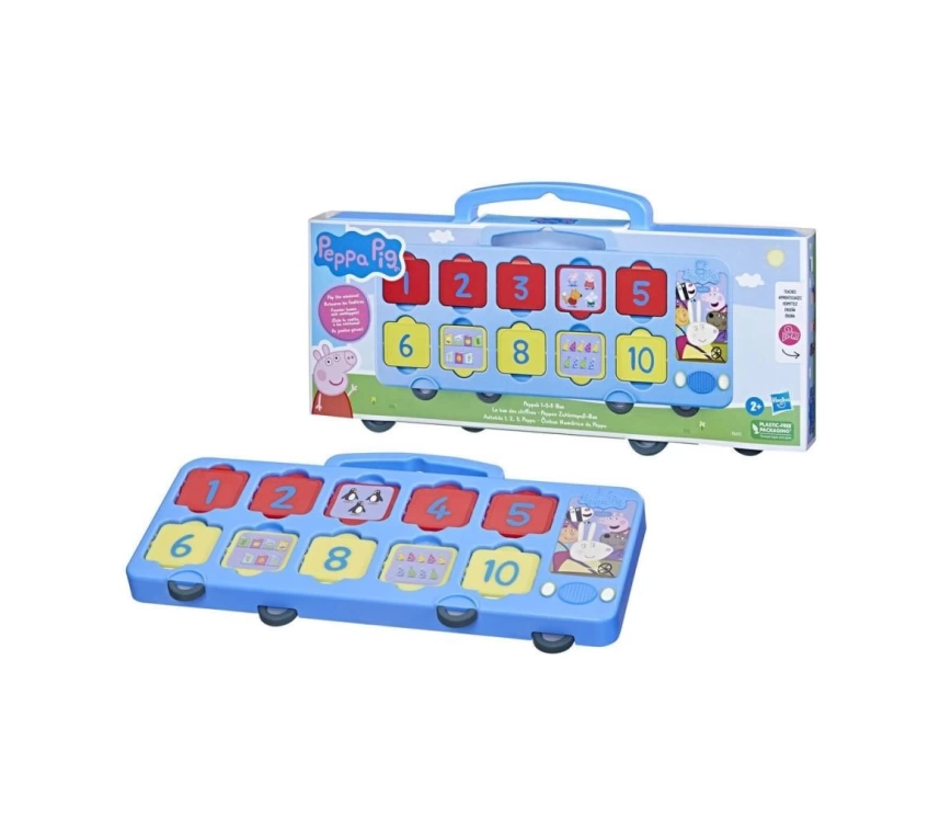 Nessiworld F6411 Peppa Pig ile Öğreniyorum - Okul Otobüsü +3 yaş