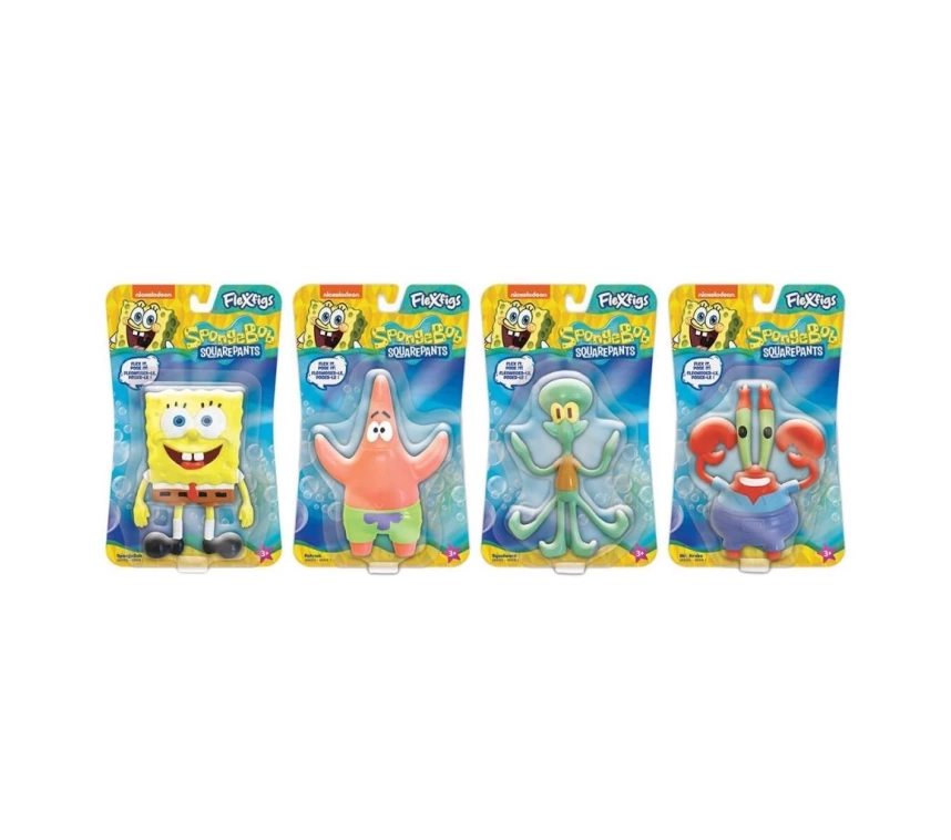 Nessiworld FLE04000 Flexfigs Figür Sponge Bob - Sünger Bob