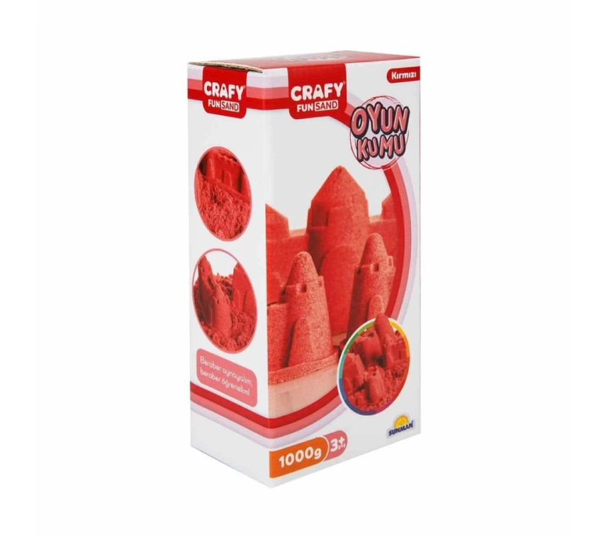 Nessiworld Fun Dough Kinetik Kum 1000 g Kırmızı