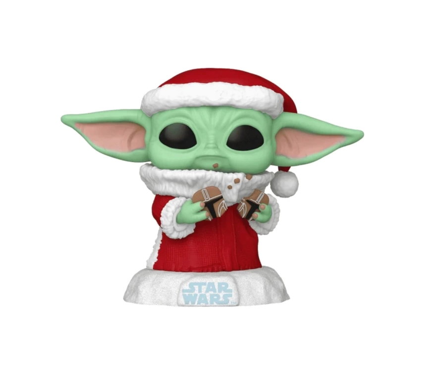 Nessiworld Funko POP Star Wars Holiday Grogu with Christmas Cookie