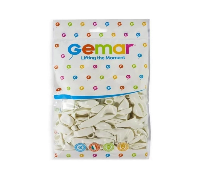 Nessiworld G-90-01 Balon Beyaz 100 Adet -Dinamik Oyuncak