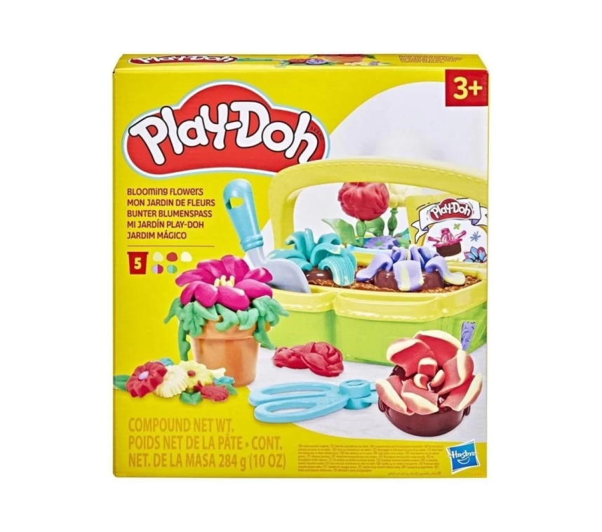 Nessiworld G0492 Play-Doh Renkli Çiçekler Botanik Oyun Seti +3 yaş