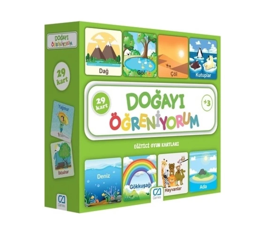 Nessiworld  Games Doğayı Öğreniyorum Eğitici Oyun Kartları 29 Kart 5053
