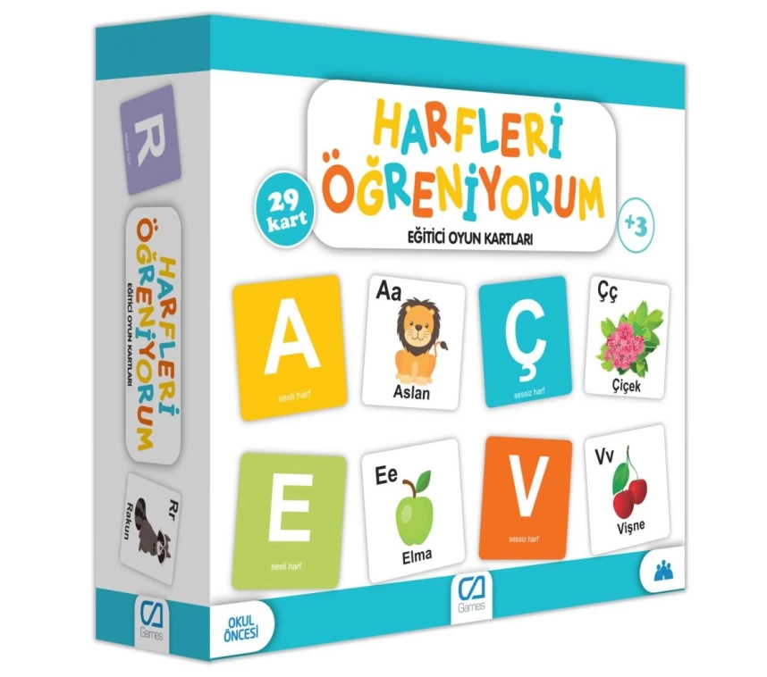 Nessiworld  Games Harfleri Öğreniyorum Eğitici Oyun Kartları 29 Kart 5042