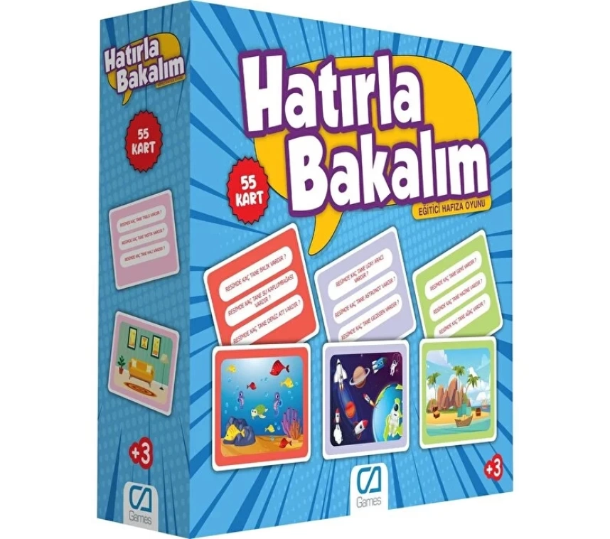 Nessiworld  Games Hatırla Bakalım Eğitici Hafıza Oyunu 55 Kart 5108