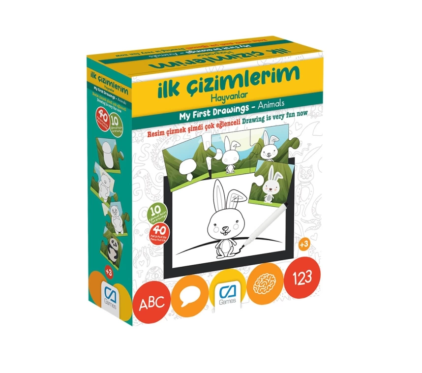 Nessiworld  Games İlk Çizimlerim Hayvanlar 40 Parça 5205