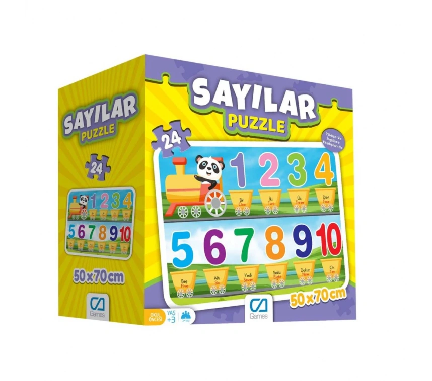 Nessiworld  Games Sayılar Yer Puzzle 50x70cm 24 Parça 5134