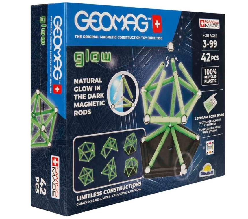 Nessiworld Geomag Glow Manyetik Zeka Oyunu 42 Parça S02000329