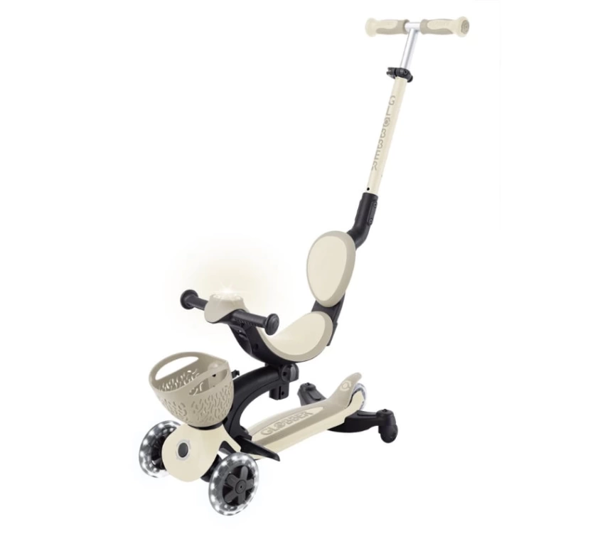 Nessiworld Globber Go Up Baby 360 Işıklı Scooter Koyu Bej