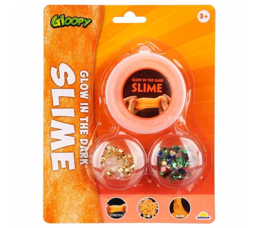 Nessiworld Gloopy Karanlıkta Parlayan Turuncu Slime