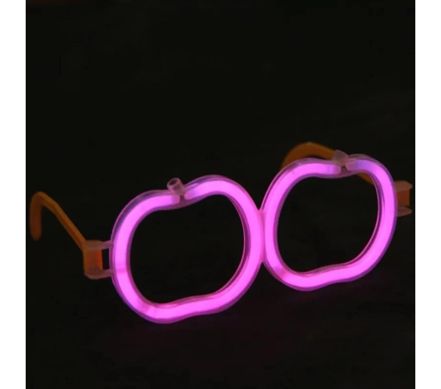 Nessiworld   Glow Stick Elma Gözlük - Glow Partisi Gözlüğü - Glow Stick Gözlük 12 Adet