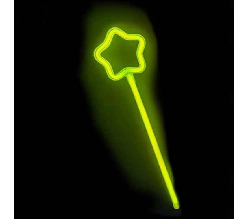 Nessiworld Glow Stick Yıldız Asa Kırılınca Yanan Yıldız Çubuklar 6 Renk 6 Adet