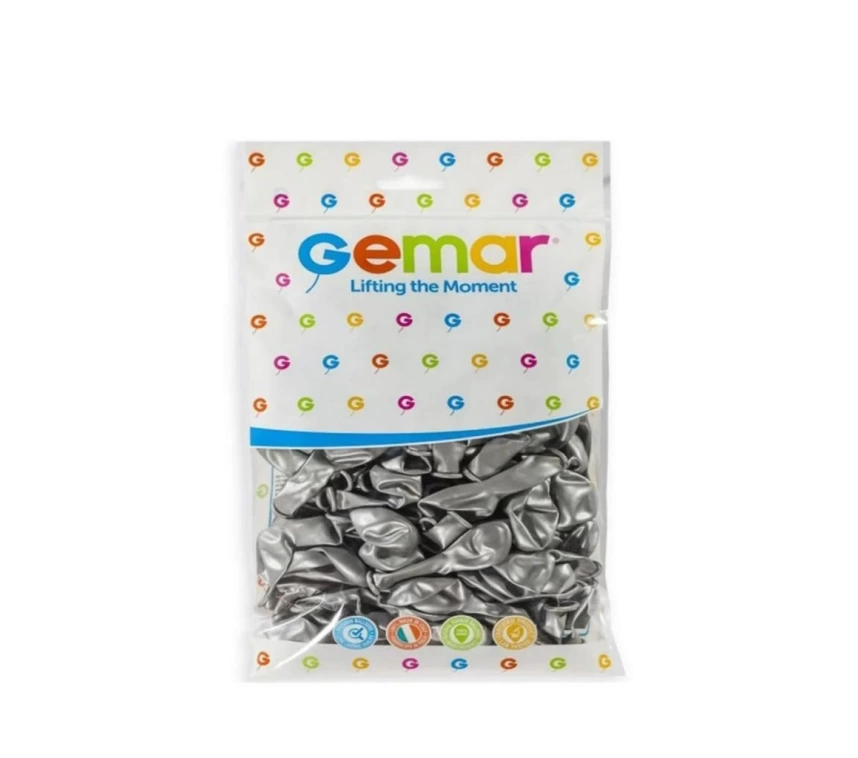 Nessiworld GM-110-38 Metalik Balon Gümüş Renk -Dinamik Oyuncak
