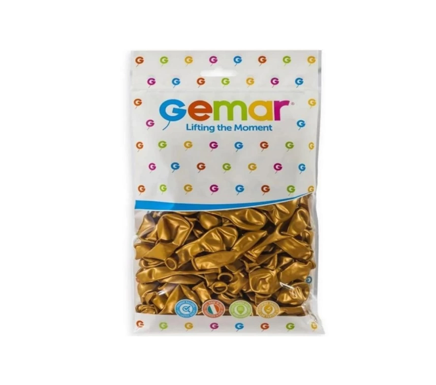 Nessiworld GM-110-39 Metalik Balon Altın Renk -Dinamik Oyuncak