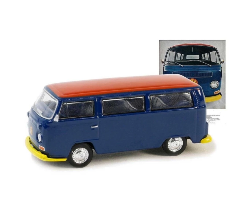 Nessiworld Greenlight 1/64 Vintage Ad Cars Series 10- 1968 Volkswagen Type 2 T2