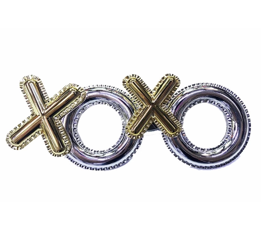 Nessiworld Gümüş Renk Xoxo Yazılı Parti Gözlüğü 17x7 cm