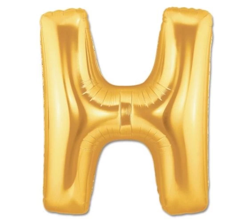 Nessiworld H Harf Folyo Balon Altın Renk  40 inç