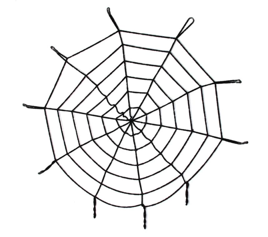 Nessiworld Halloween Cadılar Bayramı Örümcek Ağ Dekor Siyah 1.5 Metre