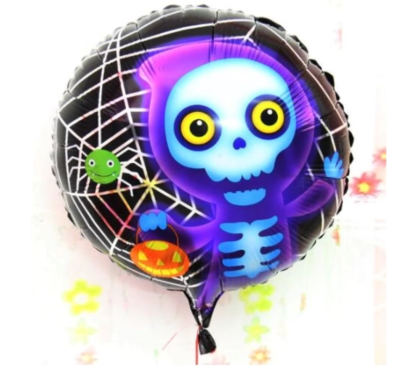 Nessiworld Halloween İskelet Hayalet Folyo Balon 18 inç