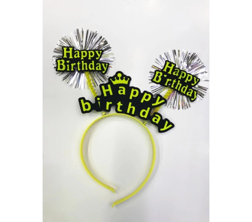 Nessiworld Happy Birthday Neon Renk Doğum Günü Tacı 12 Adet