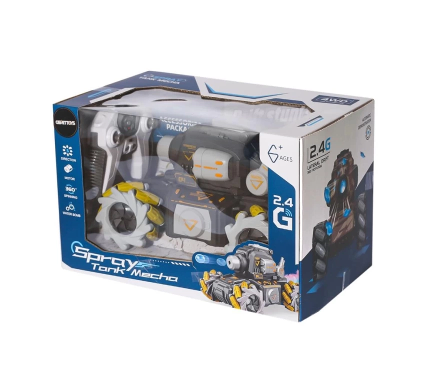 Nessiworld HD3400 Kumandalı Drift Yapan Su Atan Tank Mecha -Gepettoys