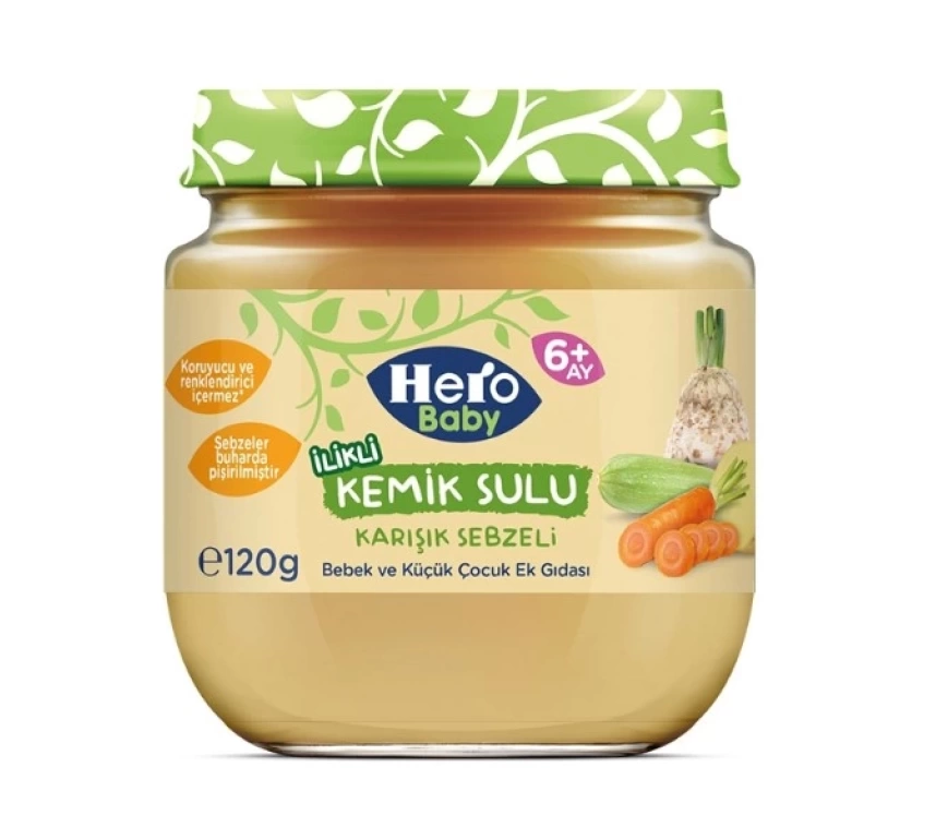 Nessiworld Hero Baby Gourmet Karışık Sebzeli Kavanoz Mama 120 Gr