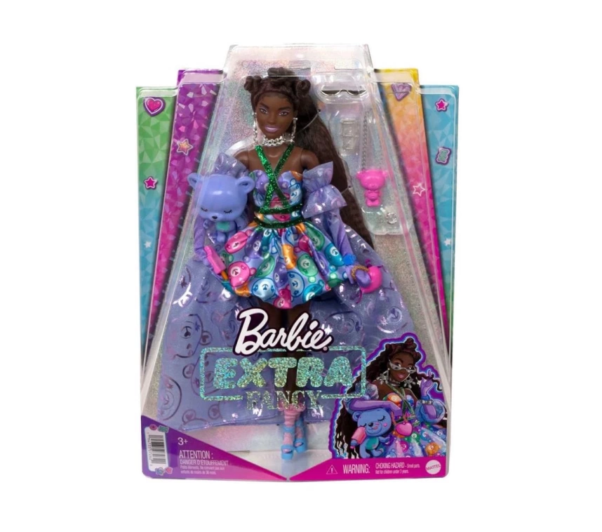 Nessiworld HHN13 Barbie Extra Fancy - Mor Kostümlü Bebek