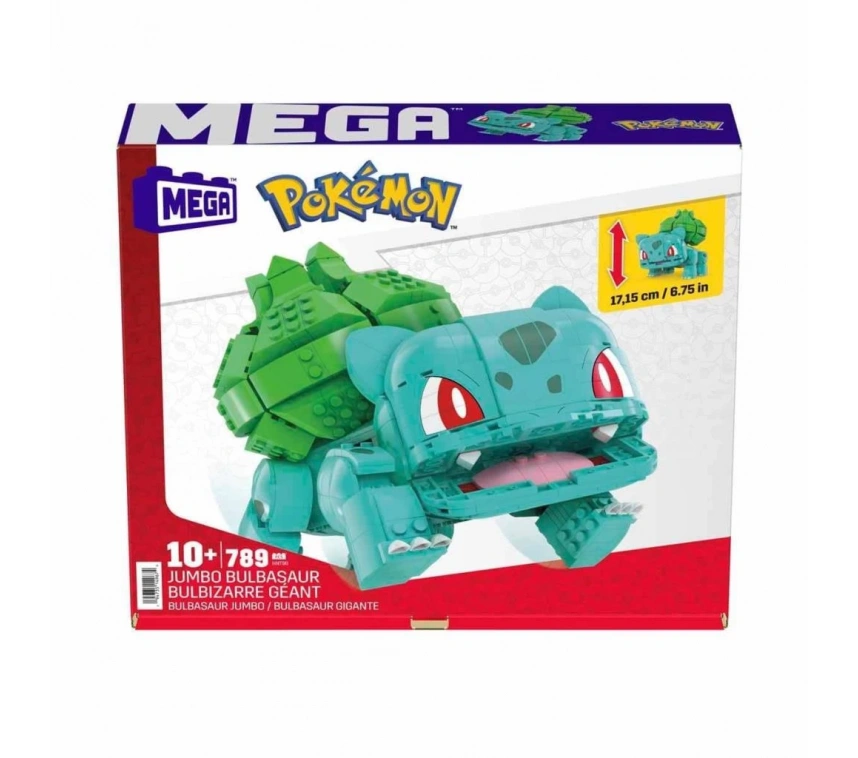Nessiworld HNT96 MEGA Pokémon™ Jumbo Bulbasaur 789 parça +10 yaş