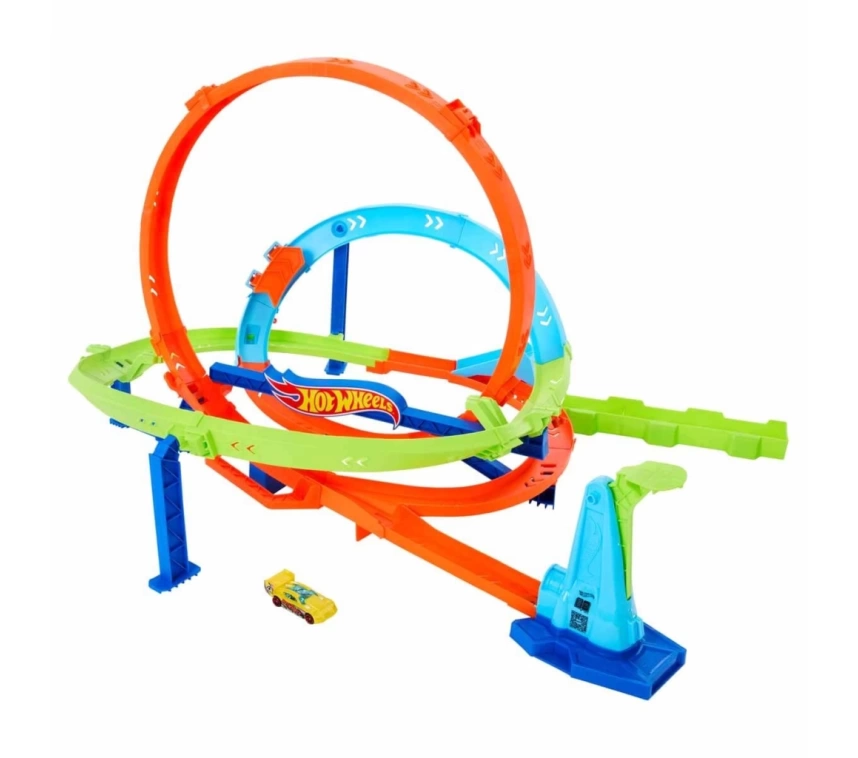 Nessiworld  Hot Wheels Bumerang Çemberli Yarış Pisti HTK16