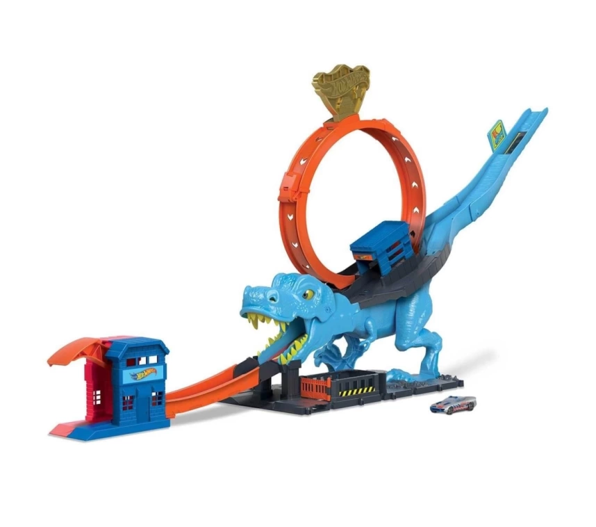 Nessiworld Hot Wheels City T-Rex Loop Ve Akrobasi Oyun Seti HKX42