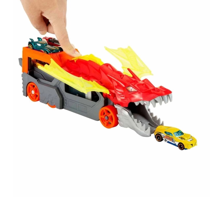 Nessiworld  Hot Wheels Fırlatıcı ve Taşıyıcı Ejderha GTK42