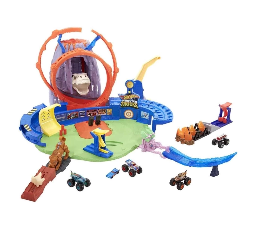 Nessiworld Hot Wheels Monster Trucks Volkanik Alanda Macera Oyun Seti GYL14