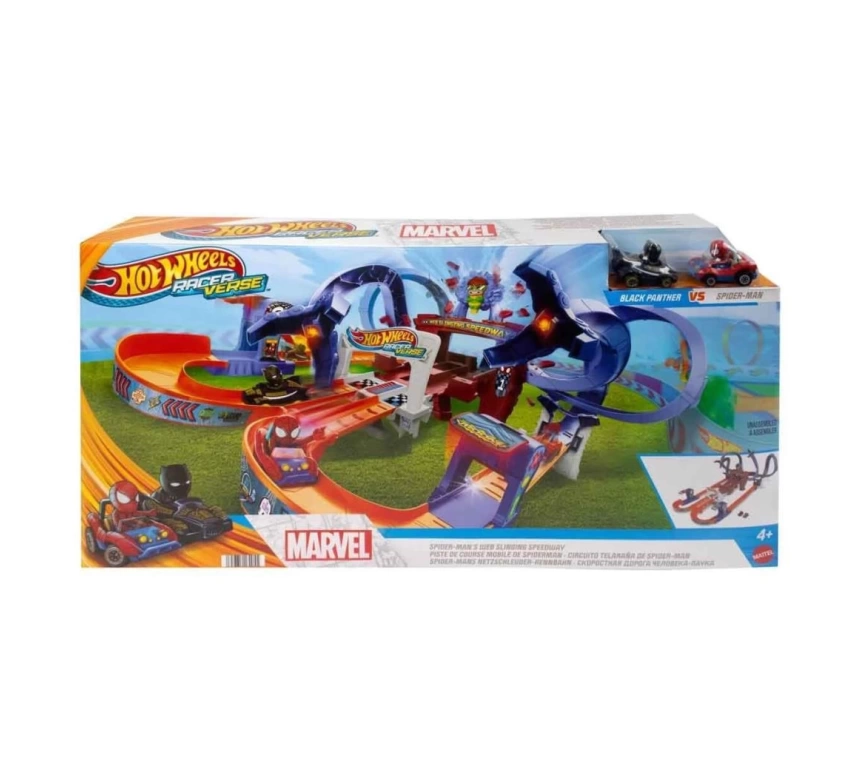 Nessiworld HPL34 Hot Wheels Racerverse Marvel Pist Seti