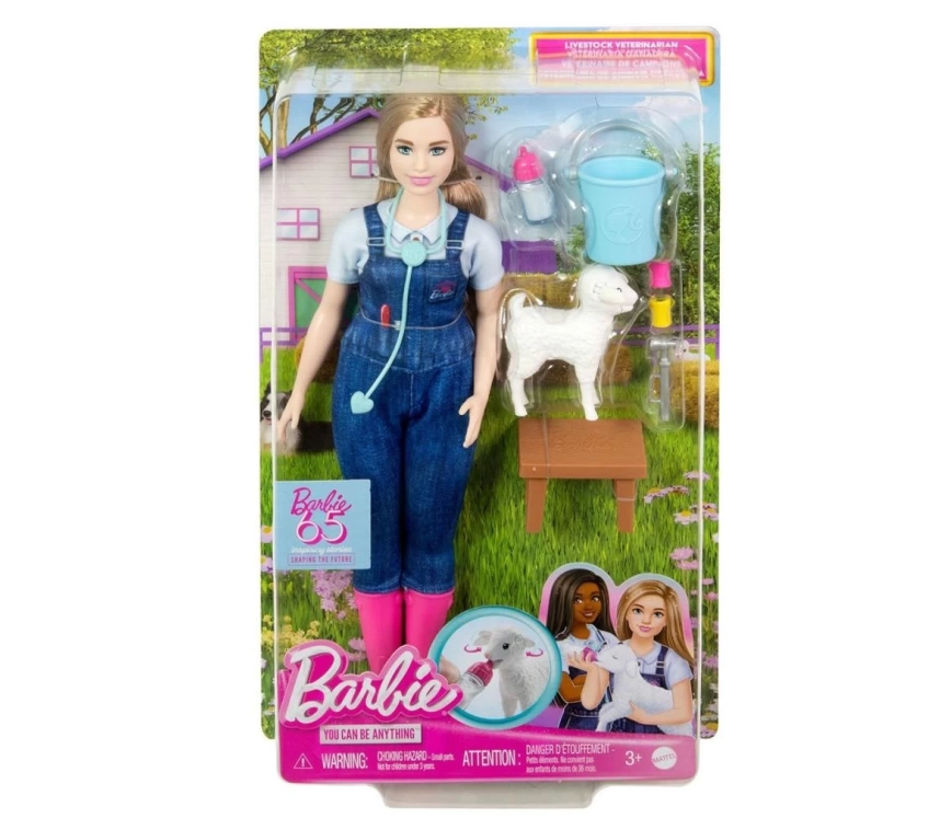 Nessiworld  HRG42 Barbie 65. Yıl Deluxe Kariyer Bebekleri - Veteriner
