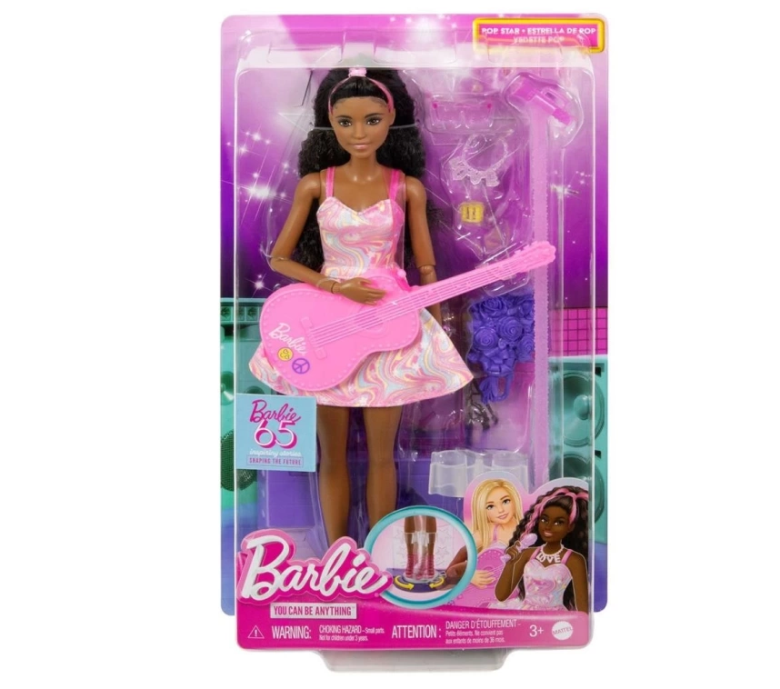 Nessiworld HRG43 Barbie 65. Yıl Deluxe Kariyer Bebekleri - Pop Yıldızı