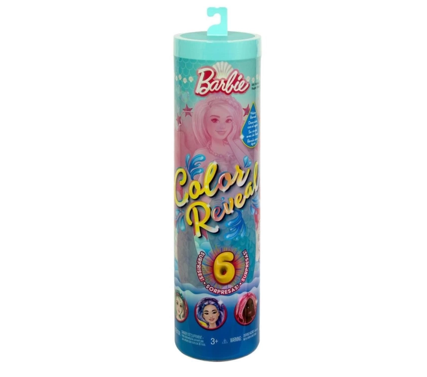 Nessiworld HRK12 Barbie Color Reveal Renk Değiştiren Sürpriz Barbie Denizkızı Serisi
