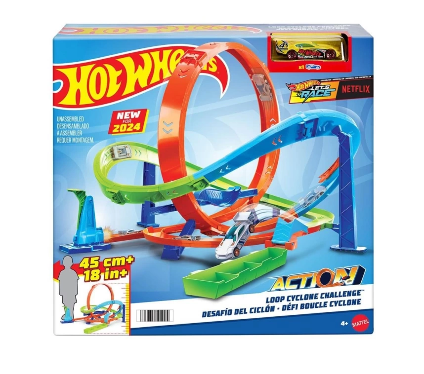 NessiWorld HTK16 Hot Wheels Bumerang Çemberli Yarış Pisti