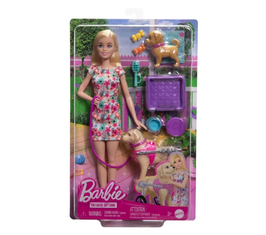 Nessiworld  HTK37 Barbie ve Engelli Köpeği Oyun Seti