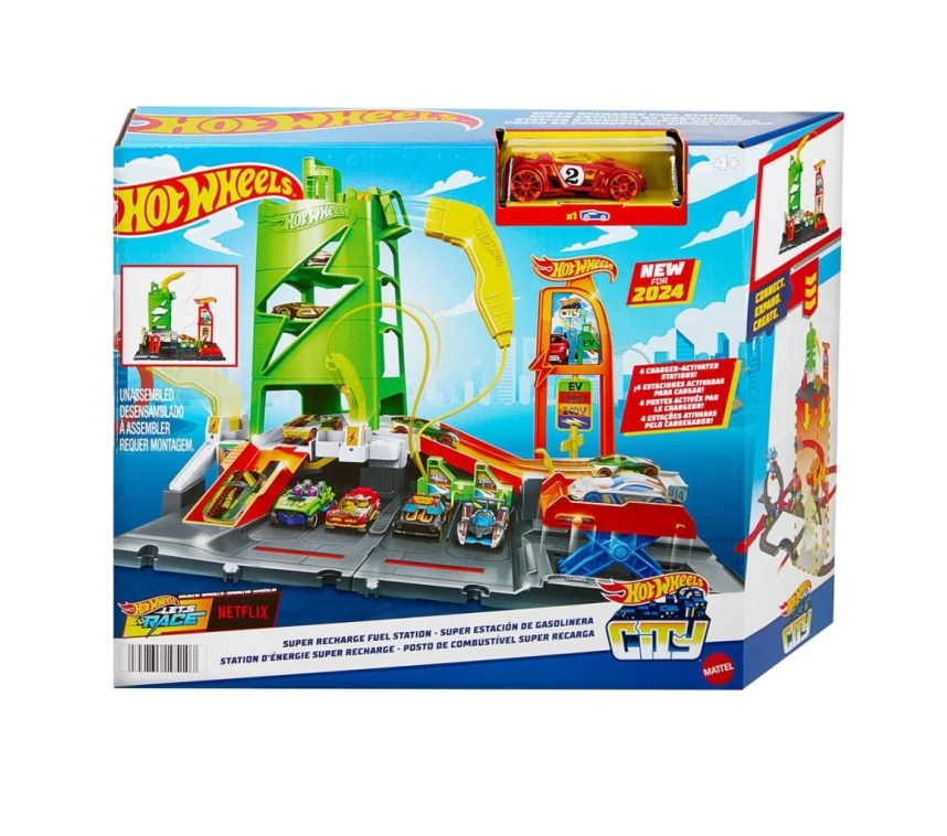 NessiWorld HTN79 Hot Wheels Elektrikli Araç Şarj İstasyonu Oyun Seti