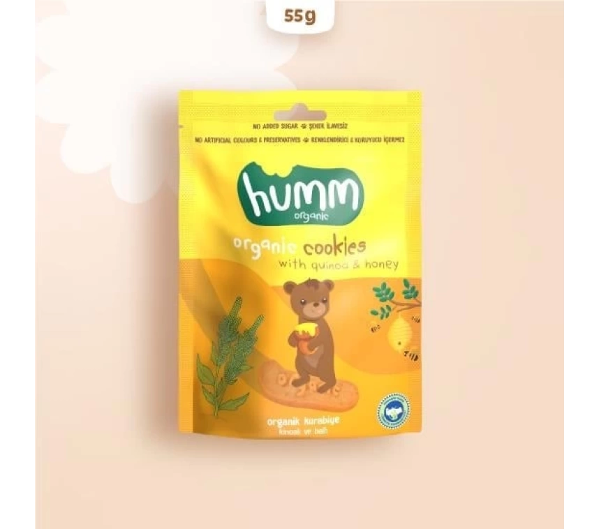 Nessiworld Humm Organik Ballı ve Kinoalı Kurabiye 55 Gr